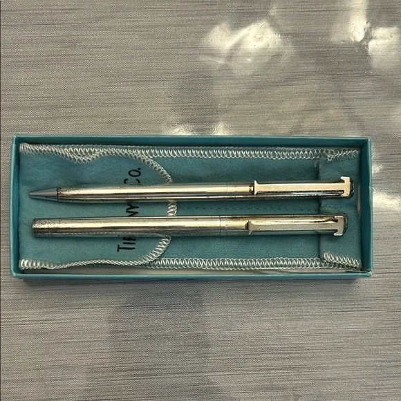 Vintage Tiffany & Co. Sterling Silver T Clip Pen 20th Anniversary American Honda - Picture 1 of 8